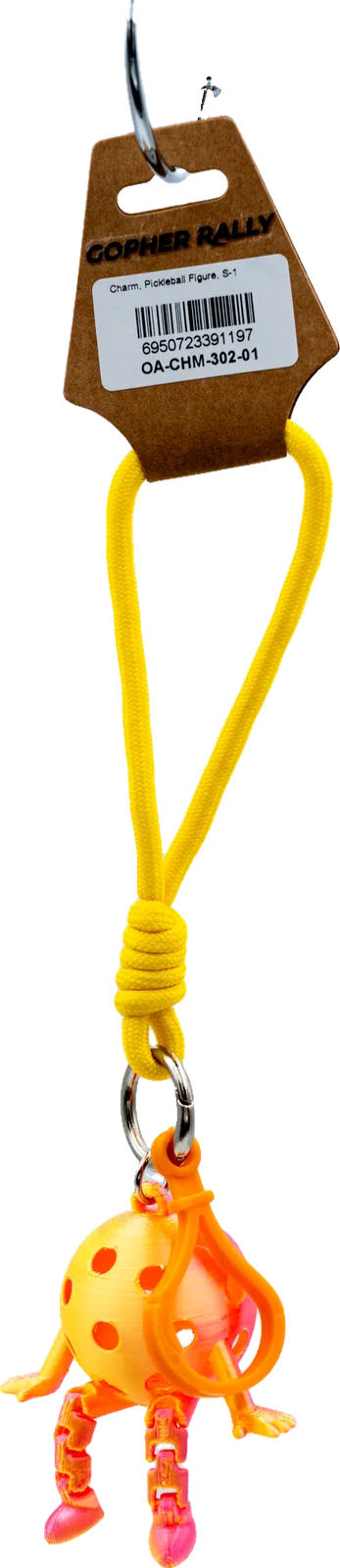 Pickleball Mascot Charm, Small