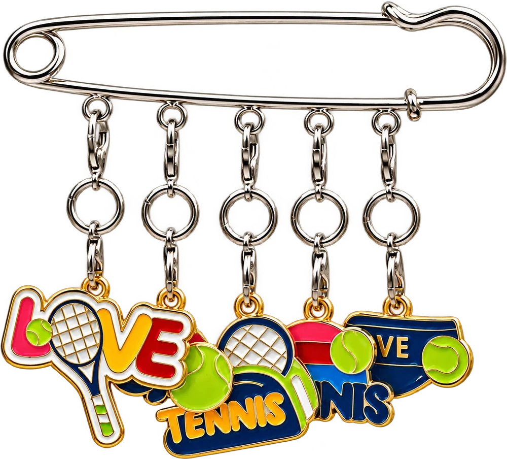 Tennis Set Brooch