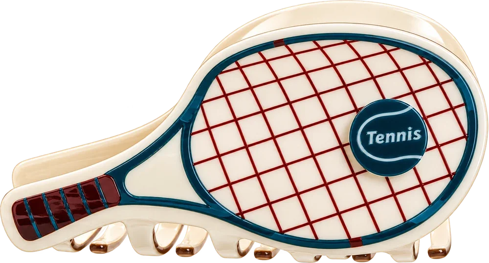 Tennis Racket Hair Claw Clip