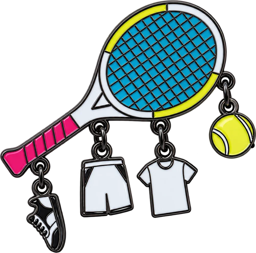 Enamel Tennis Charm Set