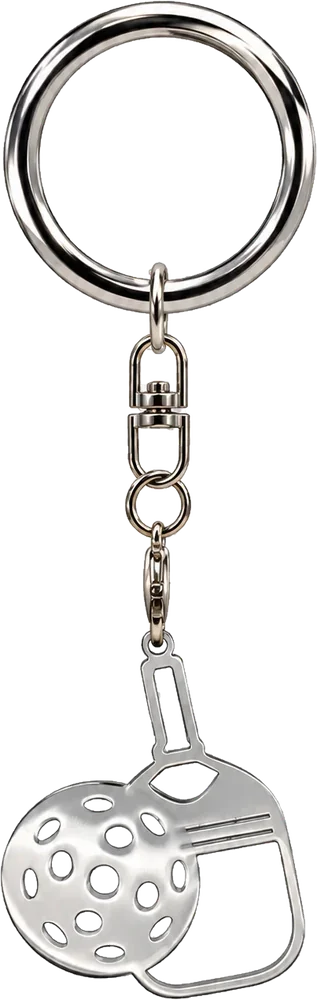 Pickleball and Paddle Keychain